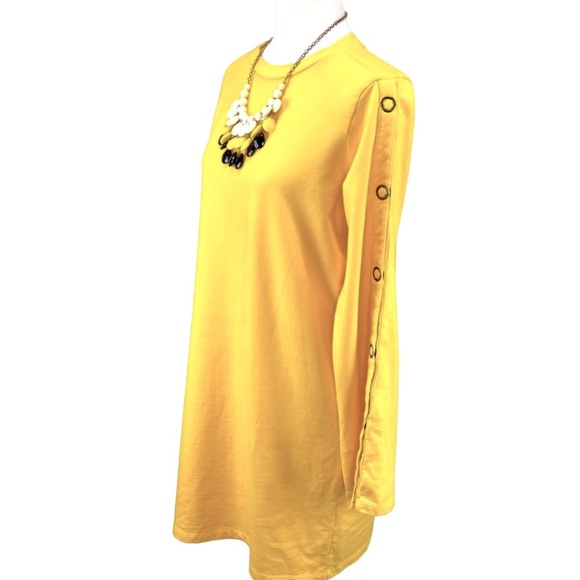 ASOS Snap Long Sleeves Knit Shift Dress - Picture 3 of 7